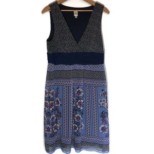 Sangria blue print dress size 12. C8